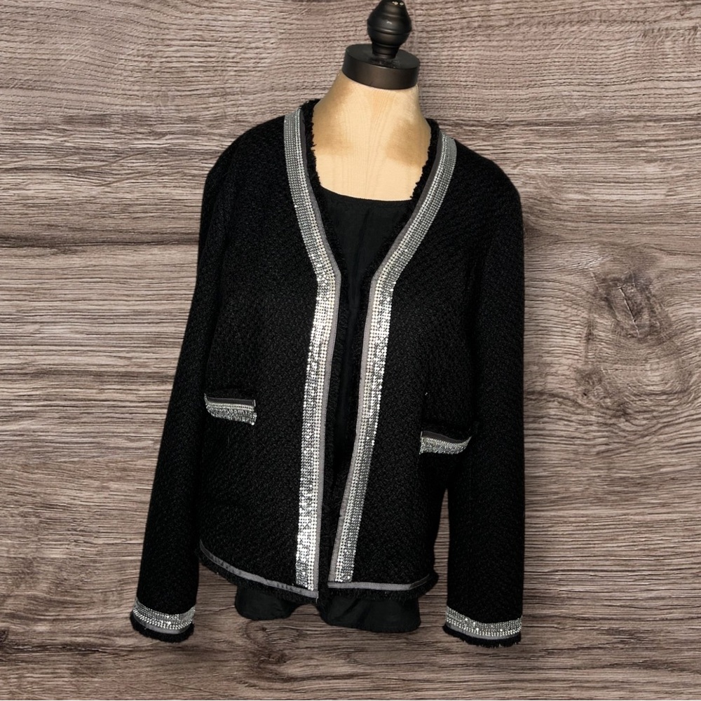 Colleen Lopez Collection Cardigan Blazer Size Large